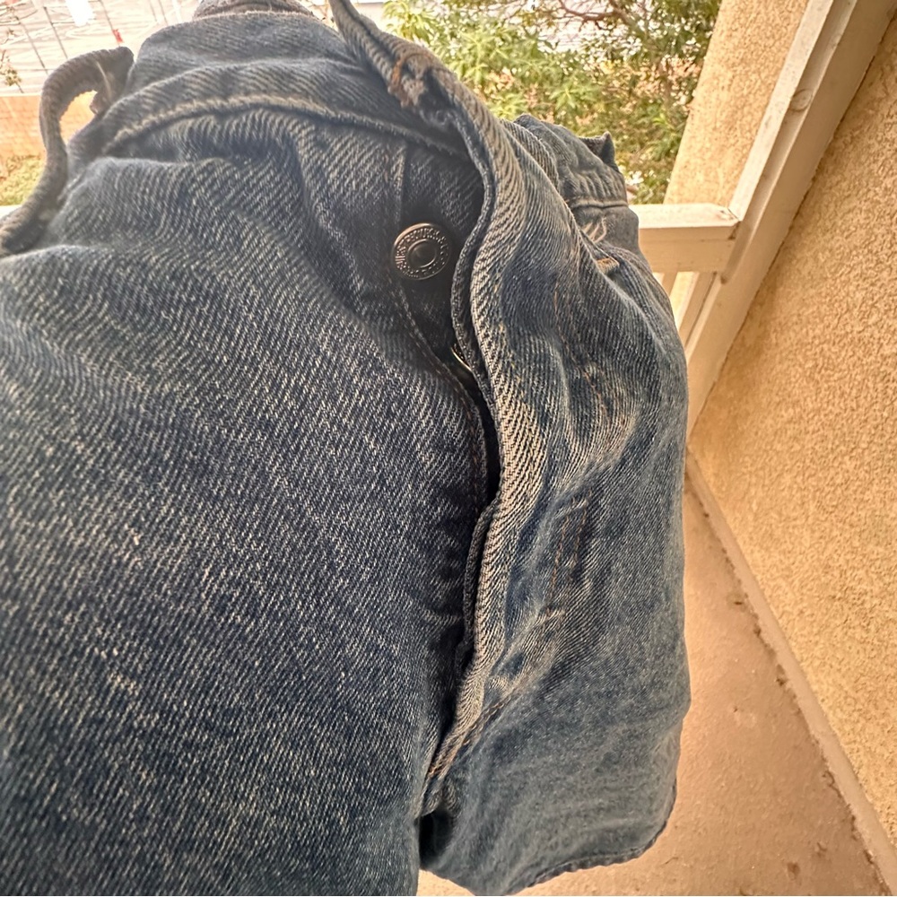 Levi's 501 Classic Blue Jean Shorts Jorts - Picture 9 of 11